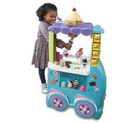 Play-Doh Kitchen Creations, Camion de Glace géant, inclut 27 Accessoires, 12 Pots de pâte à Modeler, Sons réalistes, Multicolore, Taille Unique