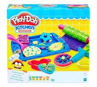 Play-Doh Kitchen Creations Coffret Biscuits en fête avec 10 Accessoires de Cuisine factices et pâte à Modeler