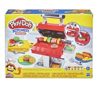 Play-Doh Kitchen Creations Ensemble de jeu Grill 'n Stamp pour enfants de 3 ans et plus avec 6 couleurs de p te modeler non toxique et 7 access