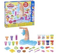 Play-Doh Kitchen Creations Twist N Serve Ensemble de jeu de crème glacée - Ensemble de 25 pièces avec machine à servir douce et 8 canettes multicolores pour enfants de 3 ans et plus