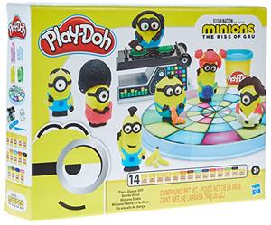 Play-Doh Les Minions 2 : Il était Une Fois Gru, Soirée Disco avec 14 Pots de pâte atoxique