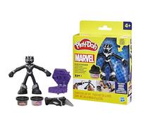 Play-Doh Marvel Coffret Black Panther, Griffes tranchantes avec Figurine Flexible et pâte à Modeler