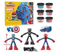 Play-Doh Marvel, Coffret Mes Aventures de Super-héros avec pâte à Modeler, [Varies]