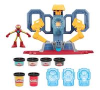 Play-Doh Marvel Iron Man, Coffret Fabrique d'Armures avec Lumières et Sons, Loisir Créatif, Jouet pour Enfants Dès 4 Ans, Jeux de Rôle Super-Héros