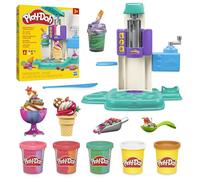 Play-Doh - Jouet créatif Mes Glaces Arc-en-Ciel - Pâte bicolore, machine crème glacée, dès 3 ans
