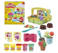 Play-Doh Mon jardin de fleurs, coffret de pâte à modeler inspiré du jardinage et de la nature, loisirs créatifs pour enfants, dès 3
