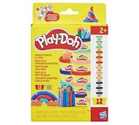 Play-Doh Pack de 12 L'imagination en fête, Coffret de pâte à modeler, Activité manuelle et Jeux créatifs pour enfants, Kit créatif Play-Doh avec accessoires, Activité manuelle, Dès 4 ans