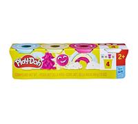 Play-Doh - Pâte à modeler Confettis - Multicolore - Pack de 4 pots - Dès 2 ans