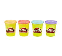 Play-Doh, Pack de 4 Pots de Pâte à Modeler Couleurs Sorbets, 112 g Chacun, Idéal pour Activités Créatives, Cadeaux d'anniversaire