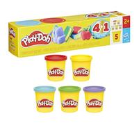 Play-Doh, Pack de 5 Pots Retour à l'école, Pots de 85 g de pâte à Modeler, Jouets préscolaires pour Enfants, récompenses, Loisirs créatifs, dès 2 Ans