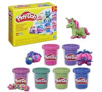 Play-Doh, Pack de 6 Pots de Pâte Paillette, Pâte à Modeler, Loisirs Créatifs pour Filles et Garçons, Jouets Préscolaires pour Enfants dès 3 Ans