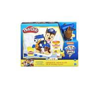Play-Doh Pat Patrouille - Figurine Chase sac a dos serpentin - Avec moule Galinetta, 5 pots pate a modeler - Set