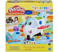 Play-Doh, Mon avion des découvertes, avec 4 pots de pâte à modeler, jouets préscolaires, Dès 3 ans, Play-Doh Starters