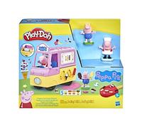 Play-Doh Peppa et le camion de glaces - Figurines Peppa et George et 5 pots de pâte a modeler - Les héros