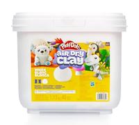 Play-Doh Seau d'argile séchée à l'air libre, argile à modeler blanche pouvant être peinte, cadeau d'art et d'artisanat, fournitures d'artisanat, argile de sculpture et de moulage pour enfants