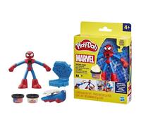Play-Doh Spider-Man, coffret Mon créateur de toiles avec figurine flexible et pâte à modeler, dès 4 ans, Marvel