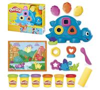 Play-Doh Starters Dino des Formes et Couleurs, Jouet de pâte à Modeler