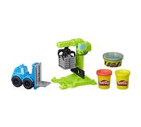 Play-Doh Wheels - Pate A Modeler - Grue et Chariot Elevateur
