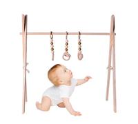 Play Gym, Wooden Activity Frame, Foldable Infant Toy Set,17.72*14.76*18.7 inches Early Development Play Mat Support Design, for Nursery Living Room Educational Center Sensory Growth Use