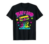 Play It Loud T-Shirt rétro pour Amateur de Musique T-Shirt Graphique avec Valeur