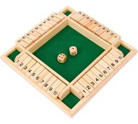 PLAY-Jeu De Plateau En Bois, Jeu De Dés Mathématiques, Jeu De Société En Bois, Convient Pour Les Fêtes Et Les Jeux Familiaux Décontractés, Un Plaisir Sans Fin Pour Vous Et Votre Famille, 22.5 X 22.5C
