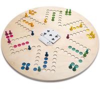 PLAY-Jeu De Toc & Jeu De L'Oie-3 Jeux En 1-Jeu De Société En Famille-Éducatif Et Ludique-Heures De Divertissement-Multicolor-47,5×45,8×2,5 Cm