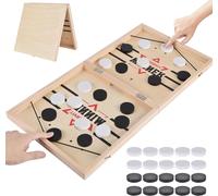 PLAY-Jouets De Jeu De Société Hockey, Fast Sling Puck Game, Jeu De Société Rapide Slingpuck, Catapult Board Game, Jeu Rapide De Rondelle De Fronde En Bois, Jeux De Société Pour L'Interaction Parent-E