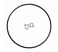 Play Juggling - Cerceau aérien pour Les disciplines aériennes et l'acrobatie - Diamètre 85 à 110 cm - Fixations : Plaque, Crochet, Sangle, Poutre et Plafond - pour l'acrobatie, la Lyre, Le Yoga