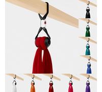 Play Juggling - Kit Fixation Poutre + Tissu Aérien + Cloche à Tissu + Mousqueton vis Acier pour acrobaties aériennes et disciplines aériennes, 100% Polyester, Certifié (16 MÈTRES - Noir)