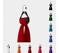 Play Juggling - Tissu Aérien + Cloche à Tissu + Mousqueton vis Acier pour acrobaties aériennes et disciplines aériennes, 100% Polyester, certifié (10 Mètres - Noir)