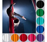 Play Juggling - Tissu aérien pour la voltige et Les disciplines aériennes Tissu aérien Professionnel pour la voltige 100% Polyester certifié (10 Mètres - Blanc)