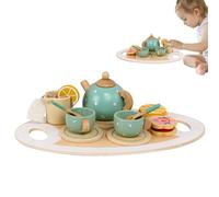 Play Kitchen - 20-Piece Pretend Kitchen Set Educational Fun, Includes Fake Food and Accessories, Interactive Toy for Kids Over 3, Encourages Imaginative, Material, Home Classroom Use