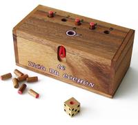 Play-Le Trou Du Cochon Jeu De Société Familial/ De Voyage D' Apéro En Bois Massif De 2 À 6 Joueurs, À Partir De 4 Ans, Exclusivité De La Marque Française Le Délirant®-Norme Ce-Partie Rapide