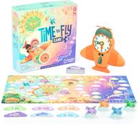 PLAY-Learning Resources Jeu D'Horloge Temps De Vol, Jouet Mixte, Jeu D'Horloge Pour Apprendre L'Heure, 2 À 4 Joueurs, 62 Pièces, Dès 4 Ans