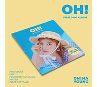 Play M Entertainment Oh HA Young APINK - Oh! (1st Mini Album) CD+80p Photobook+1Polaroid Photocard+Clear Postcard+Folded Poster+Double Side Extra Photocards Set