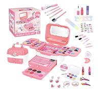Play Makeup,Kit de maquillage pour tout-petits | Kit de jouets de maquillage lavable,Jouet pour petites filles avec miroirs, jouets de princesse, jeu de pour âgés de 3 à 12 ans, Noël et ann