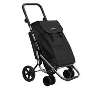 Play-market Go Plus Chariot de courses à grande capacité, pliable, 4 roues, Noir