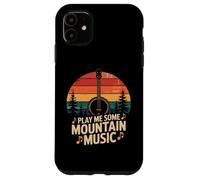 Play Me Mountain Music Mandoline Vintage Coque pour iPhone 11