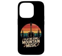 Play Me Mountain Music Mandoline Vintage Coque pour iPhone 14 Pro