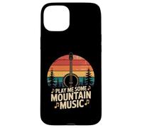 Play Me Mountain Music Mandoline Vintage Coque pour iPhone 15 Plus