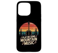 Play Me Mountain Music Mandoline Vintage Coque pour iPhone 15 Pro Max