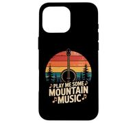 Play Me Mountain Music Mandoline Vintage Coque pour iPhone 16 Pro Max