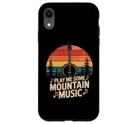 Play Me Mountain Music Mandoline Vintage Coque pour iPhone XR
