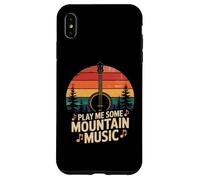 Play Me Mountain Music Mandoline Vintage Coque pour iPhone XS Max
