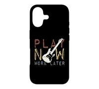 Play Now Work Later Pratique Musicale la Guitare électrique Coque pour iPhone 17