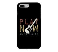 Play Now Work Later Pratique Musicale la Guitare électrique Coque pour iPhone 7 Plus/8 Plus