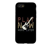 Play Now Work Later Pratique Musicale la Guitare électrique Coque pour iPhone SE (2020) / 7/8