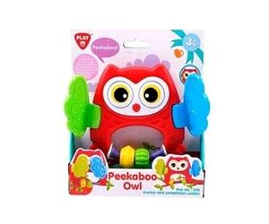 Play Peekaboo Uil Rammelaar Rood