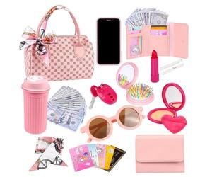 Play Purse - Interactive with Silk Scarf | Little Girls Pretend Play Purse for Sisters, Classmates, Preschoolers 3-6 Years Old, Granddaughter, Birthday, Christmas, New Year, Gift, Role Plays