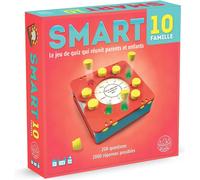 Play-Smart 10 Famille Version FrançaiseJeu De Quiz Fun Et CompactJeu De Quiz Nomade Pour 2 À 8 Joueurs À Partir De 7 Ans Jeu De Quiz Avec 100 Cartes Questions Doubles-FacesMa005
